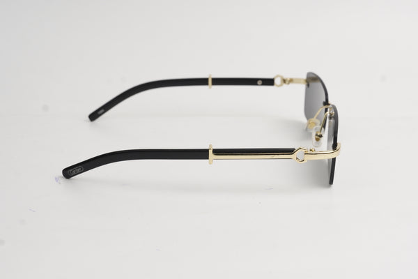 Cartier-Rimless-Metal-Rectangle-Sunglasses