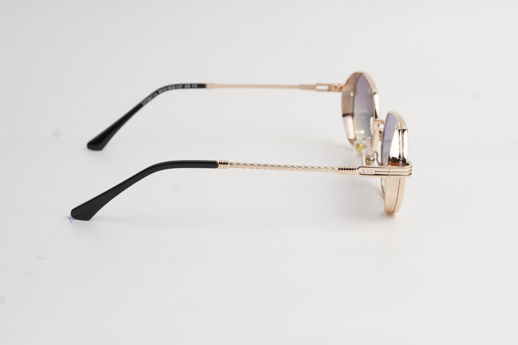 OLD MONEY-Metal-Slim-Hexagon-Sunglasses