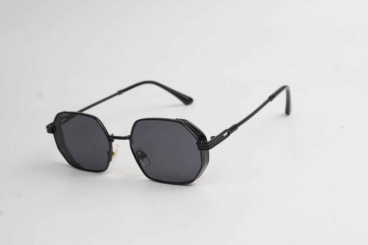 OLD MONEY-Metal-Slim-Hexagon-Sunglasses Main image