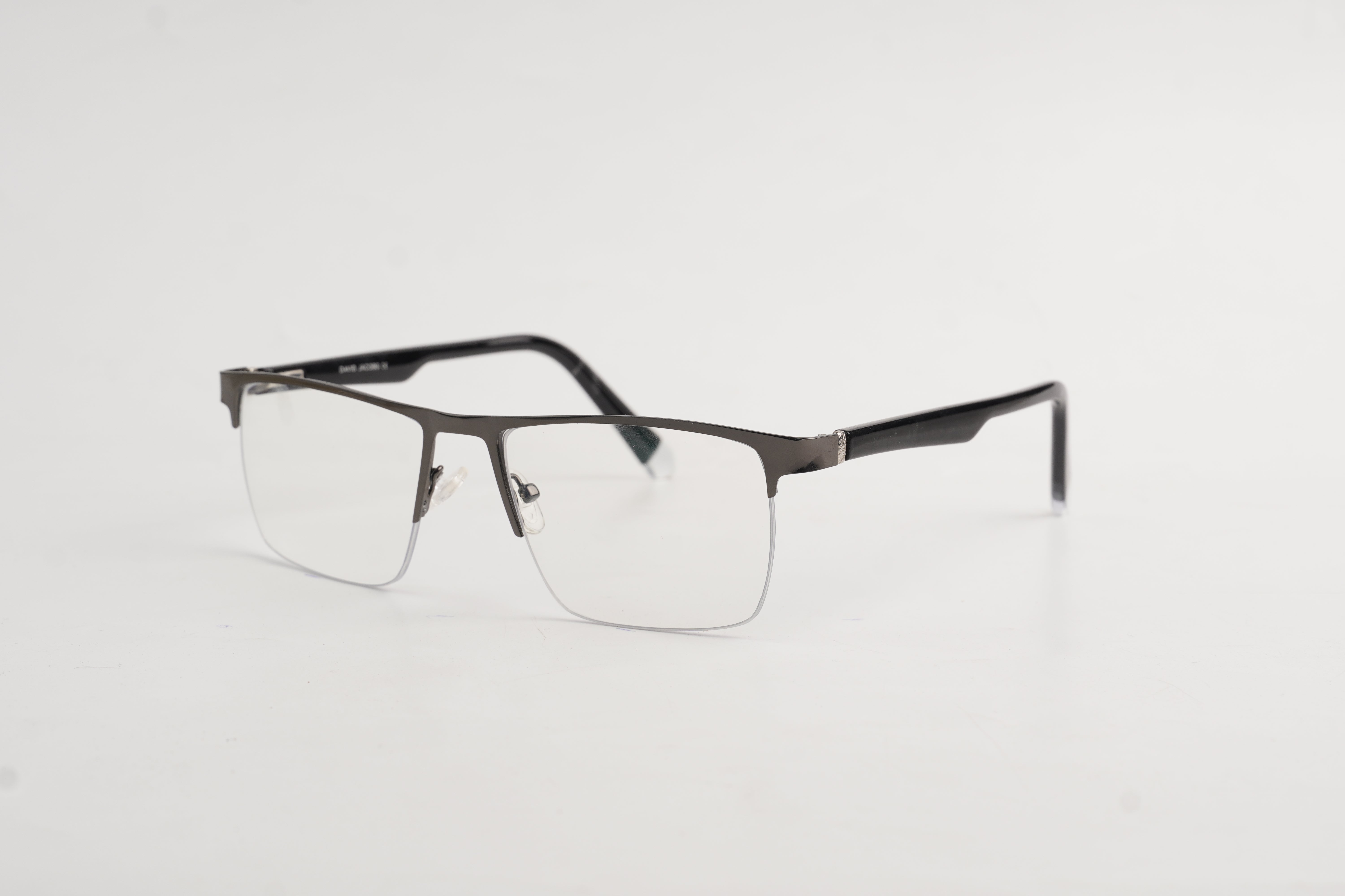 David Jacob-8008-Half Rimless-Rectangle-Metal Secondary image