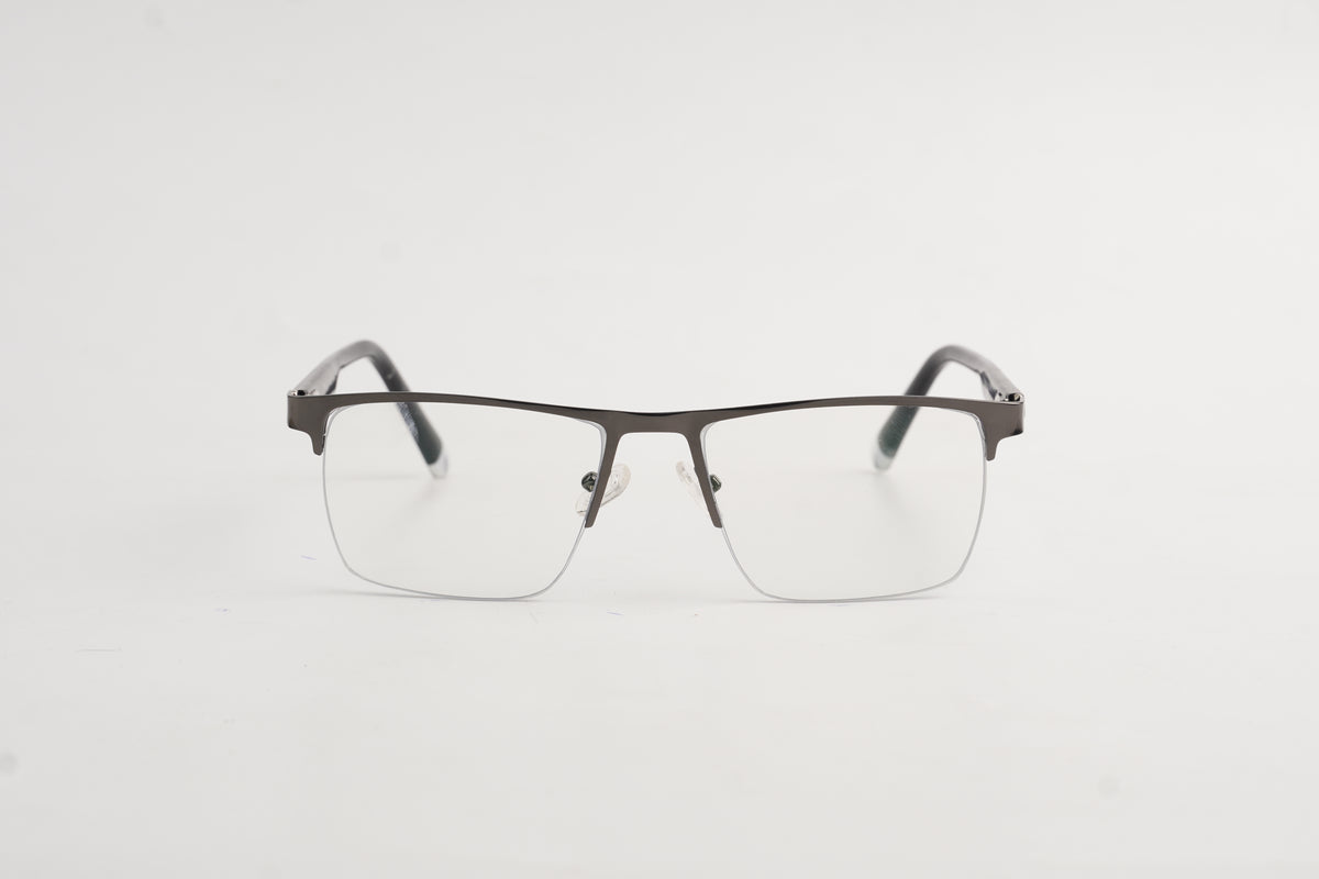 David Jacob-8008-Half Rimless-Rectangle-Metal