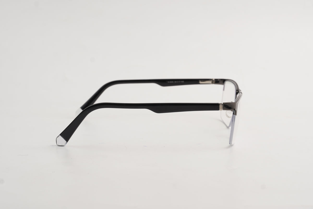 David Jacob-8008-Half Rimless-Rectangle-Metal