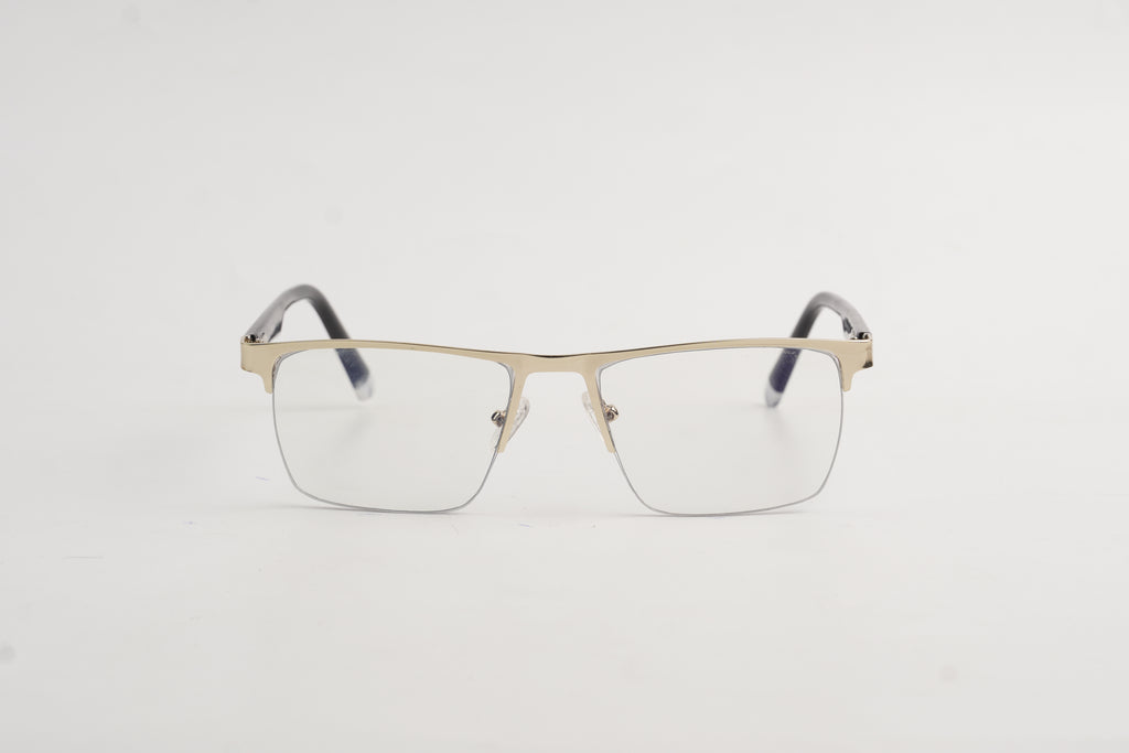 David Jacob-8008-Half Rimless-Rectangle-Metal