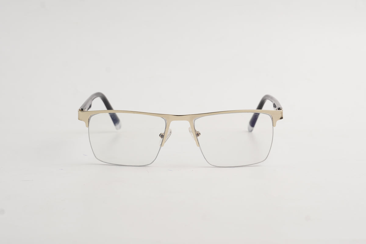 David Jacob-8008-Half Rimless-Rectangle-Metal