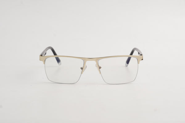 David Jacob-8008-Half Rimless-Rectangle-Metal