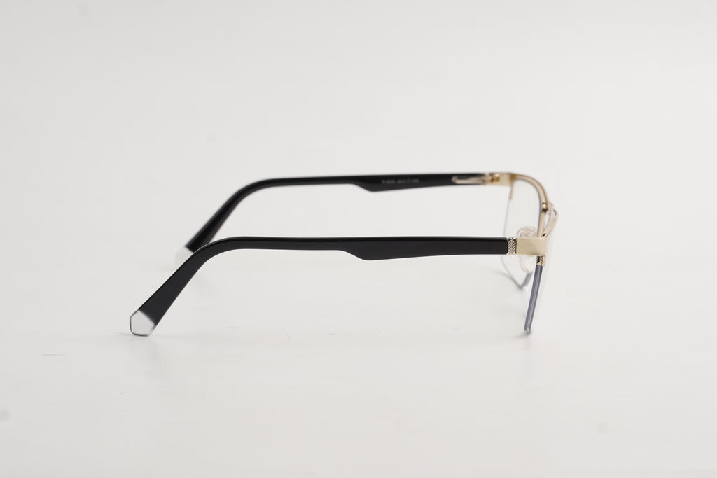 David Jacob-8008-Half Rimless-Rectangle-Metal