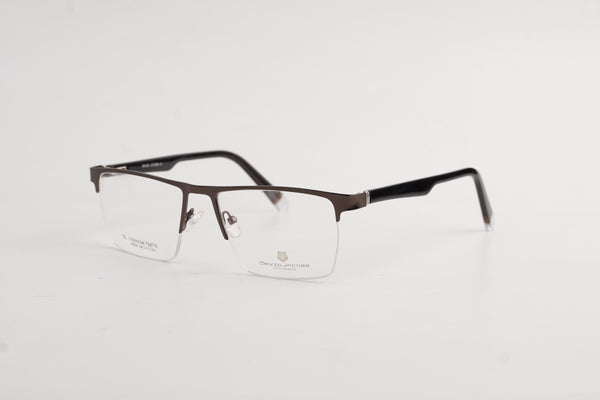 David Jacob-8008-Half Rimless-Rectangle-Metal