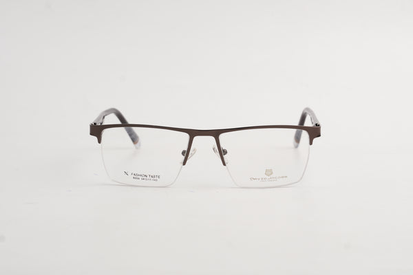 David Jacob-8008-Half Rimless-Rectangle-Metal