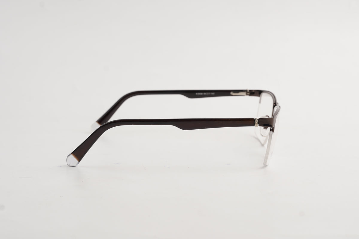 David Jacob-8008-Half Rimless-Rectangle-Metal
