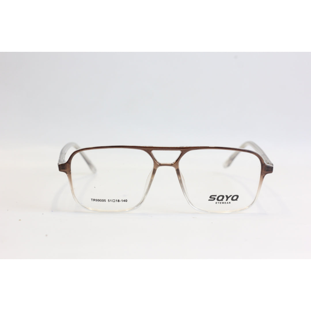 SQYQ-0003-Brown-Transparent-Double bridge-TR90-Screen Protection Secondary image