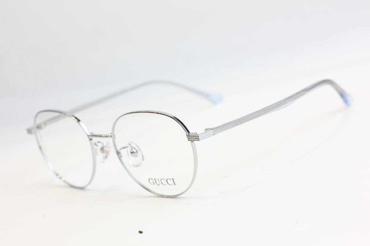Gucci-0048-Metal-Round-Silver Main image